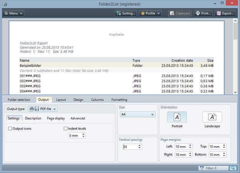 Windows 7 Folder2List 3.7.0 full